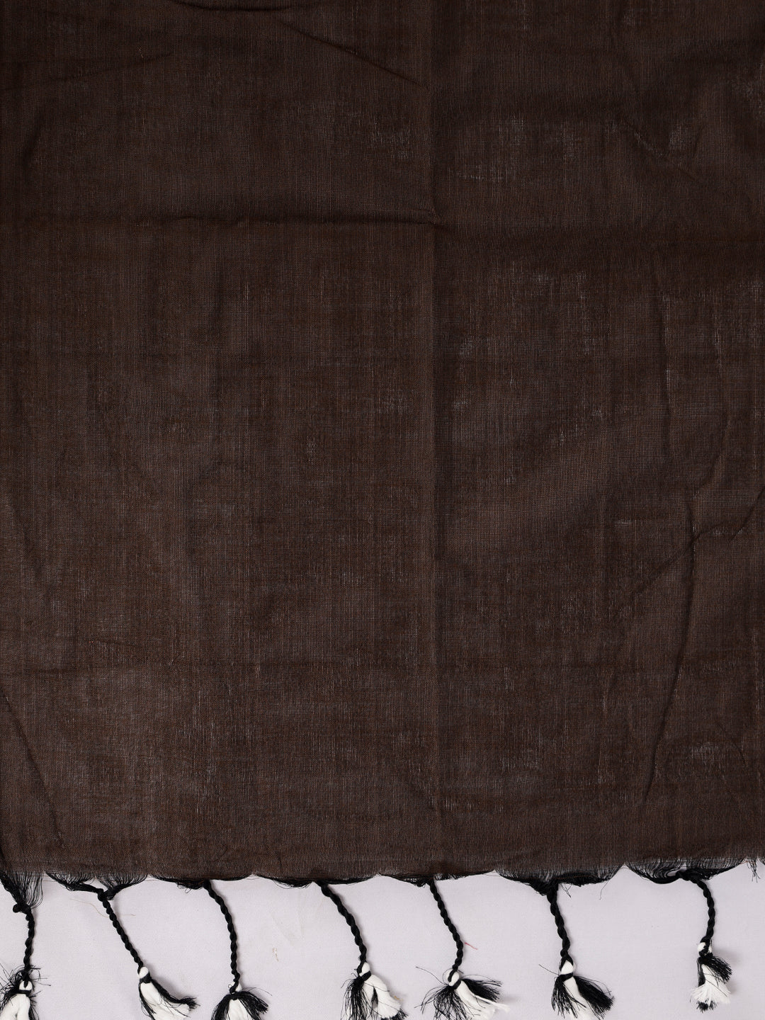 Women Pure Cotton Brown Saree PCS288
