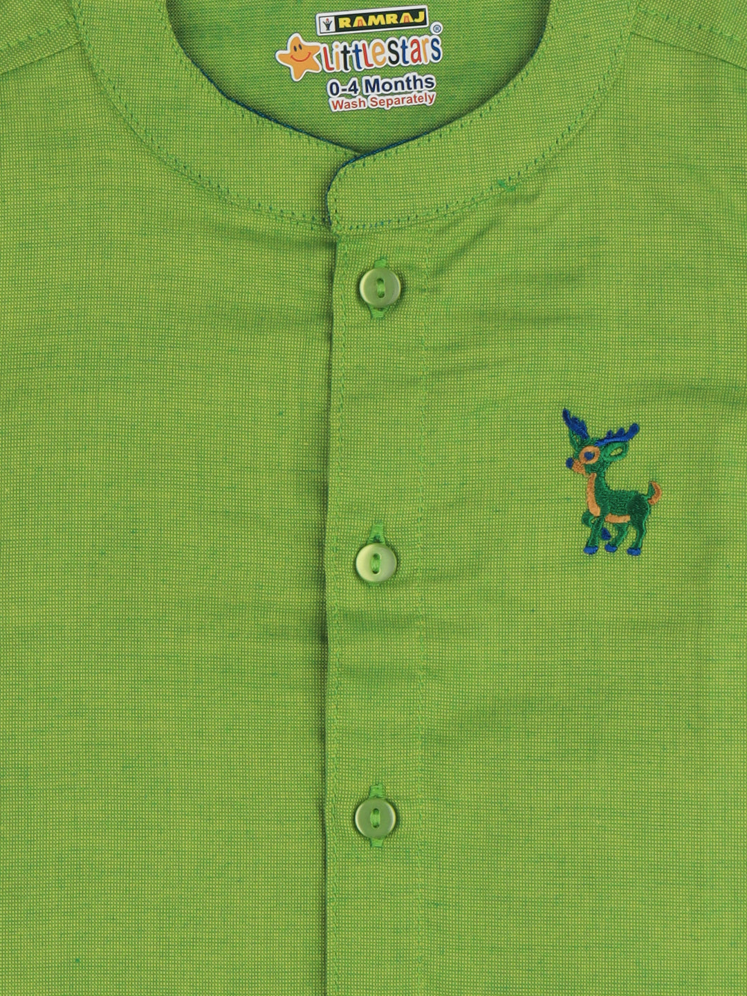 Born Baby Shirt & Dhoti Set Green GL2