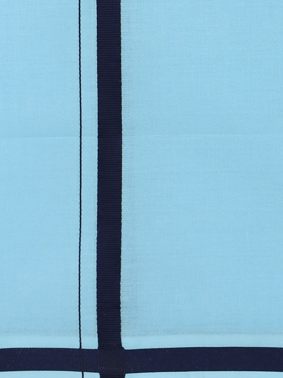 Men 100% Cotton Single Layer Mint Blue Dhoti with Big Border Poojan