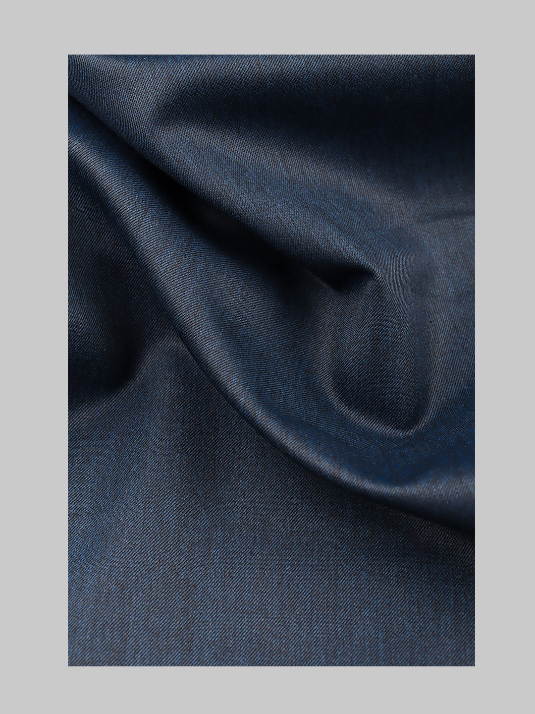 Men Poly Viscose Blend Plain Pant Fabric Blue Golden Days