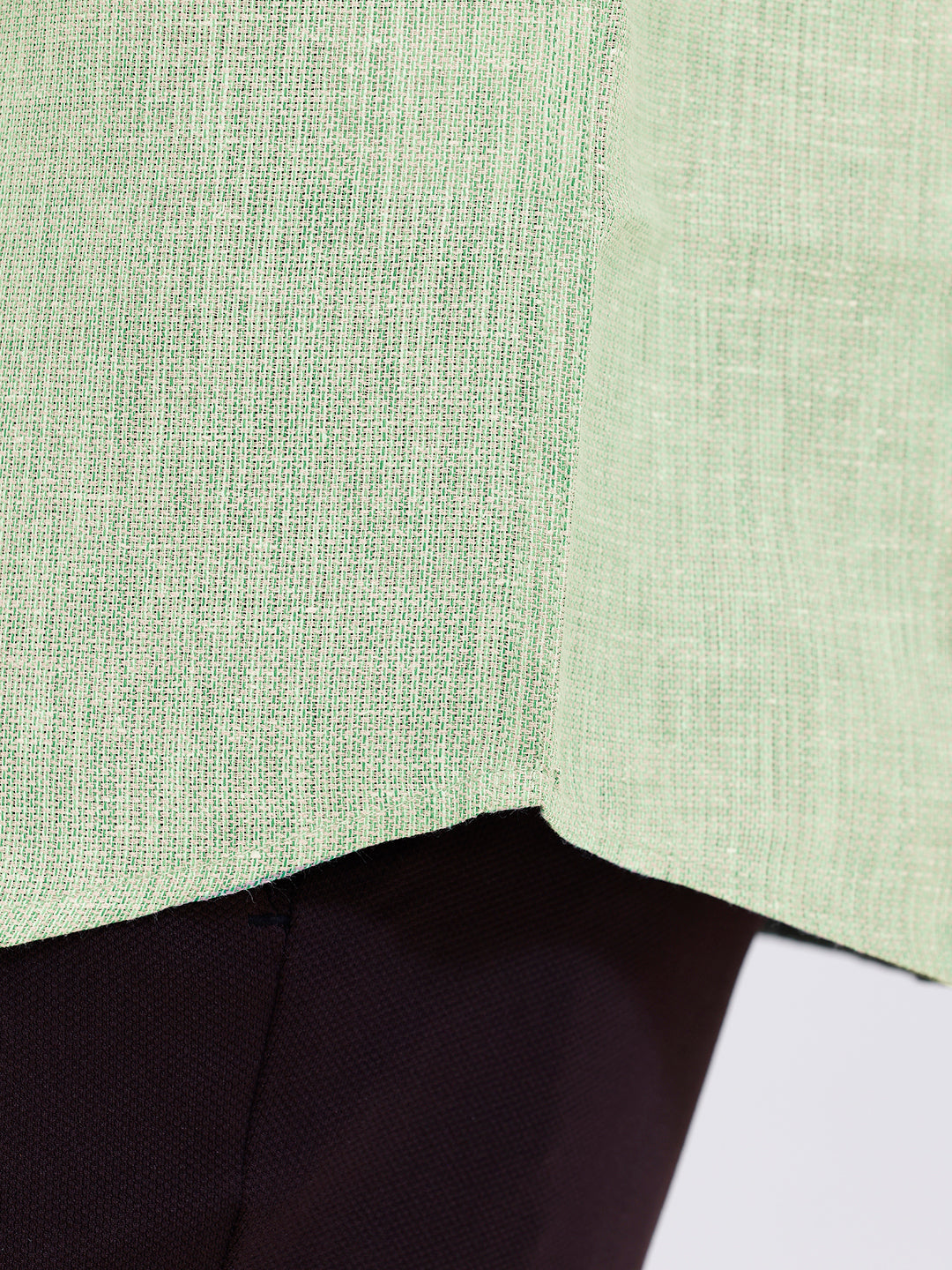 Men Cotton Rich Shirt Light Green Trendy 12 YL9