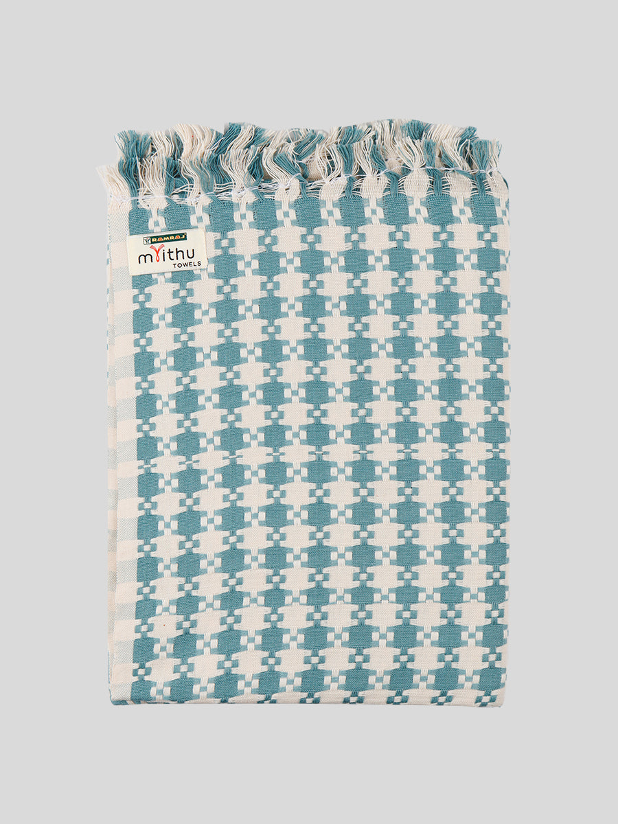 Kurunji Cotton Colour Bath Towel-Design nine