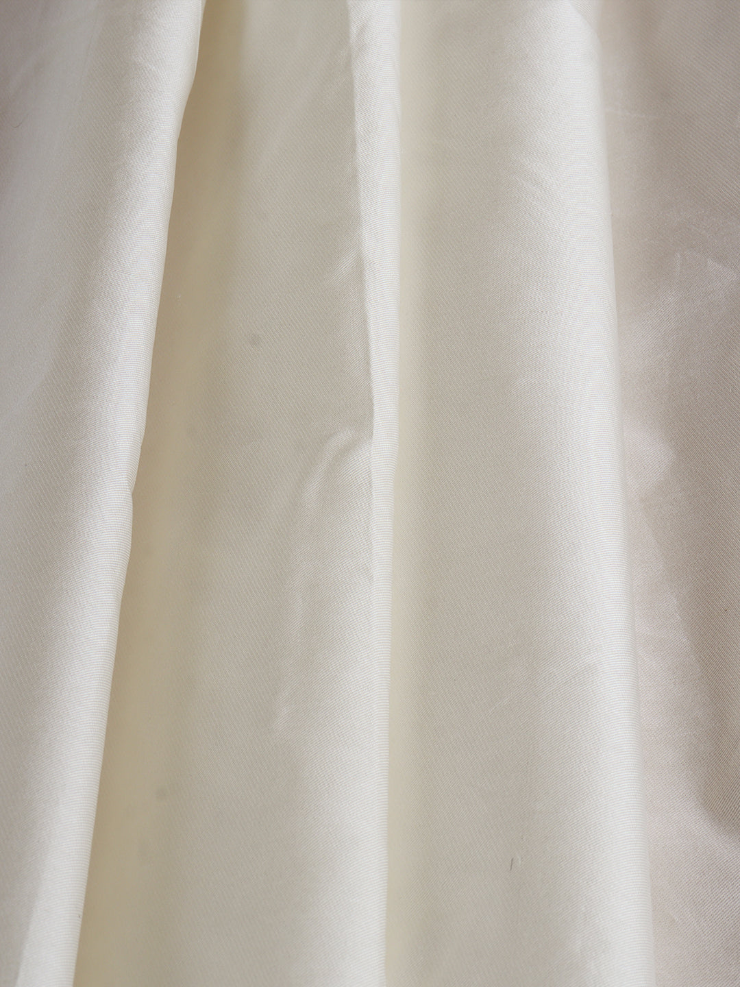 100% Pure Silk Satin Shirt Fabric Cream