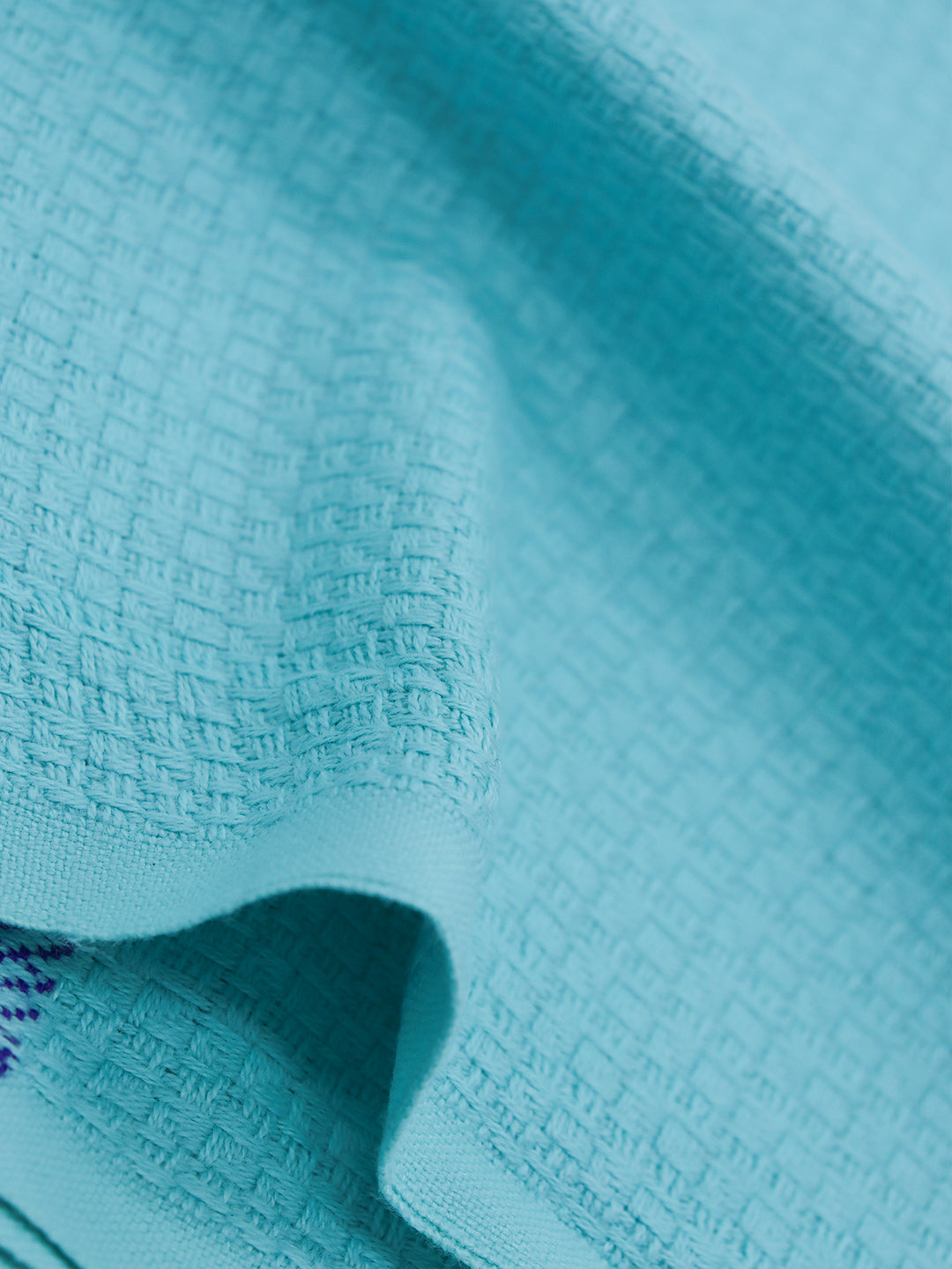 100% Cotton Self Designed Bath Towel Blue Magnus MCS04