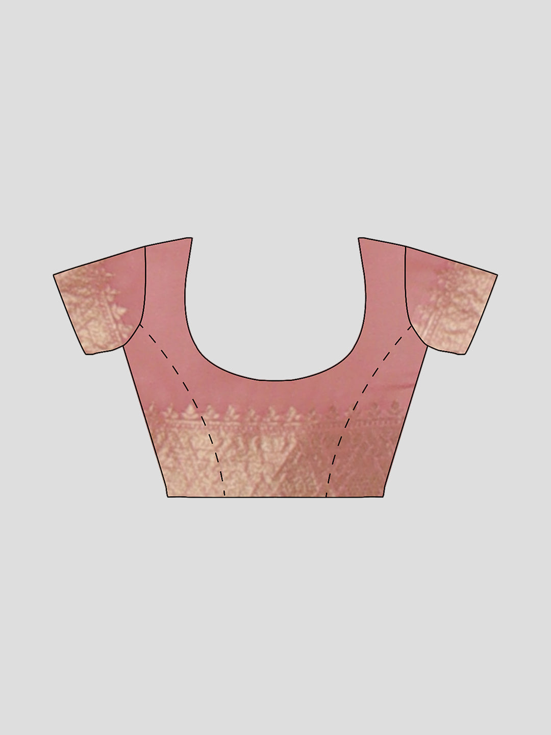 Women Light Pink Cotton Weaving Saree PCS189