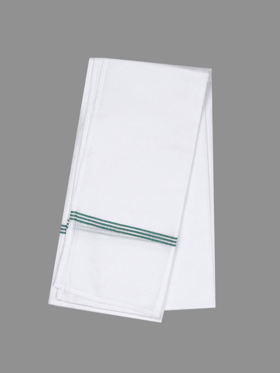 Cotton White Bath Towel SB Towel M/W 134 (3 in 1)-Greem