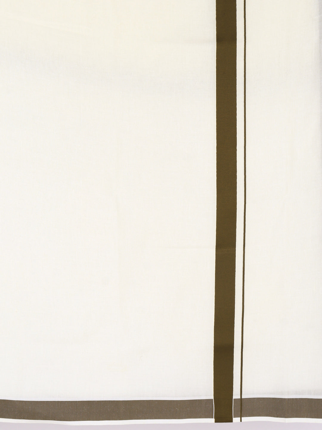 Men Kora Cotton Single Layer Dhoti with Fancy Border HKS04
