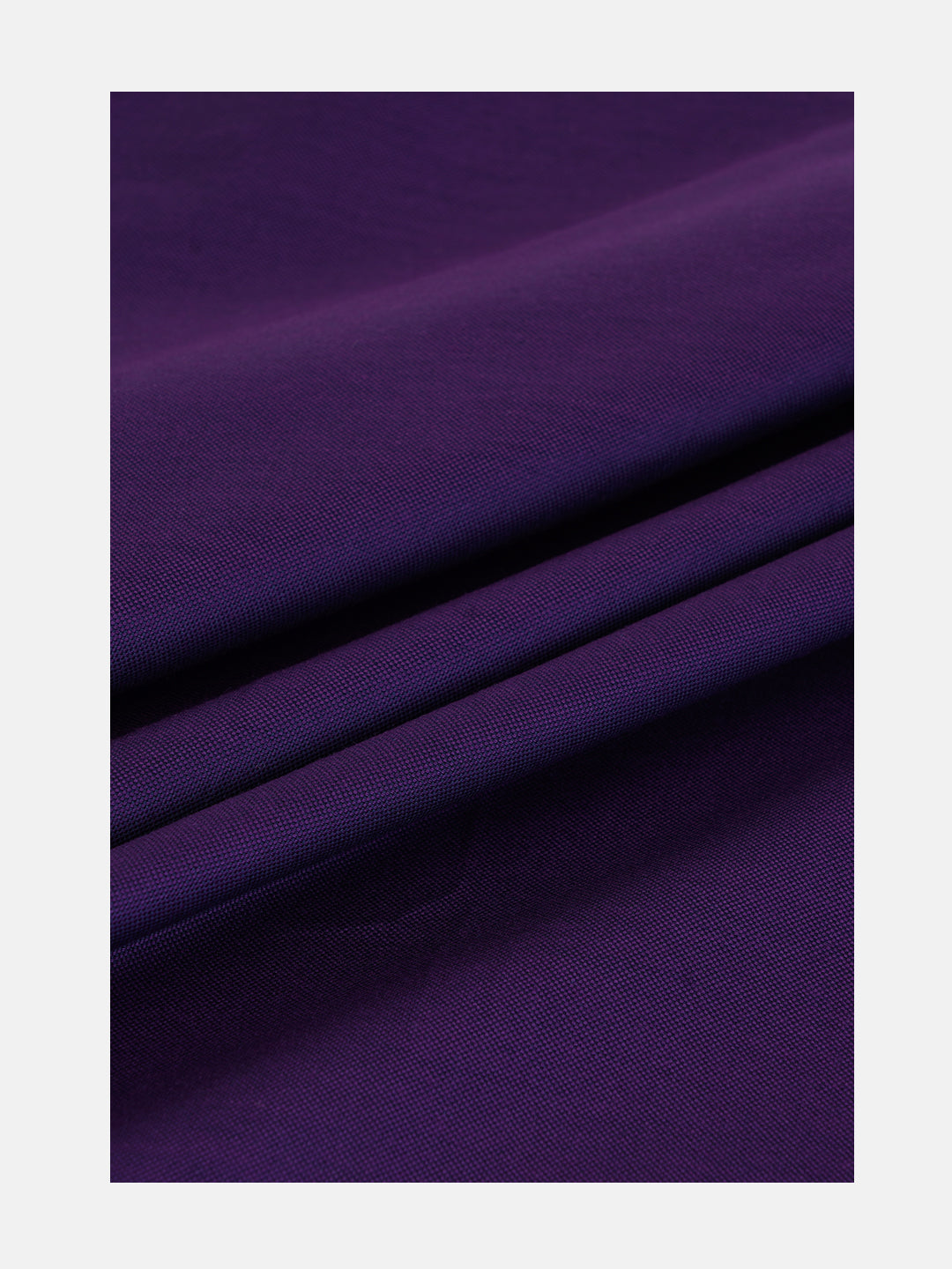 Men 100%Cotton Plain Shirt Fabric Dark Purple Ferrari