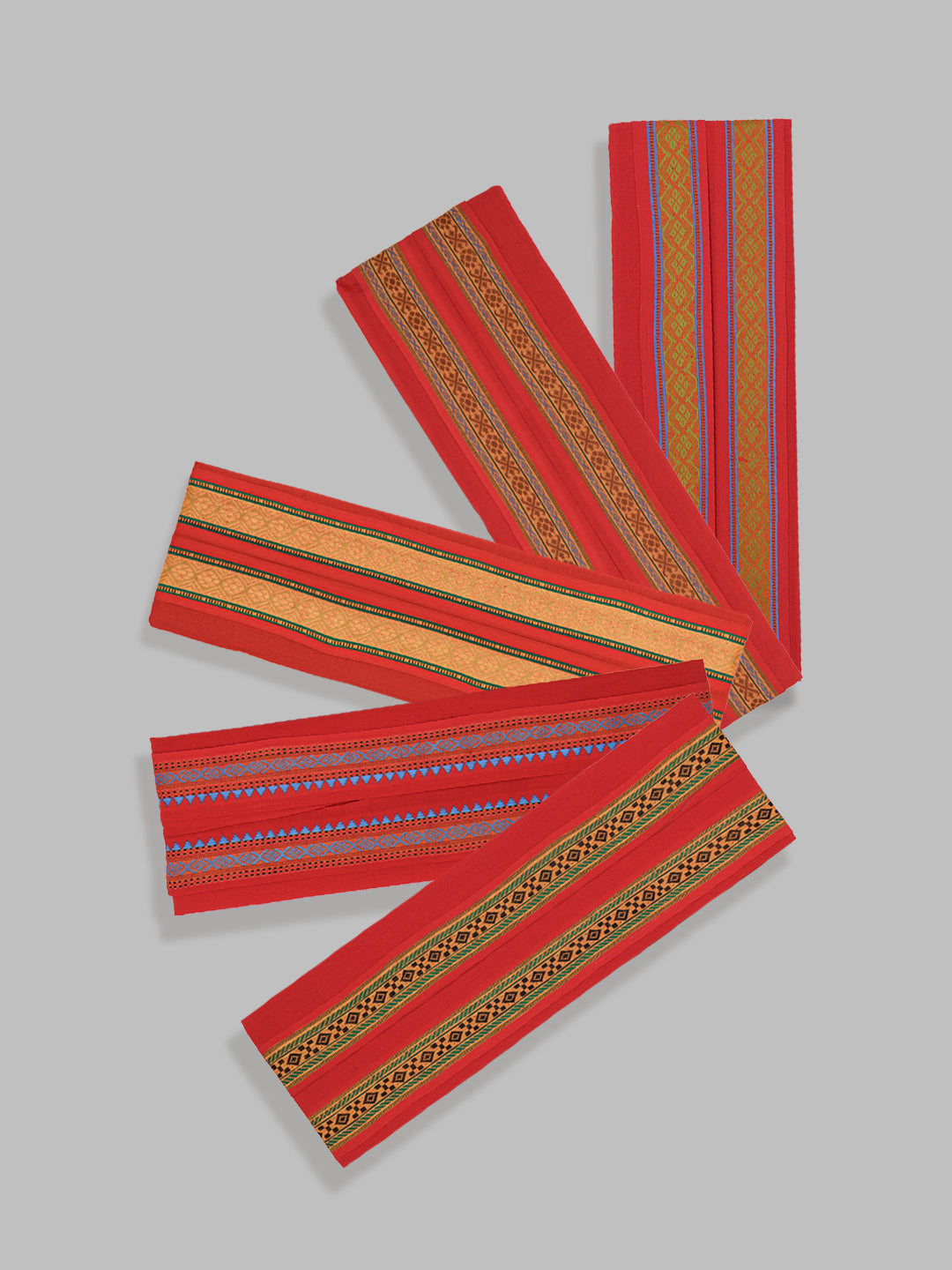 Men Angavastram Towel Vedant Red (Pack of 2)