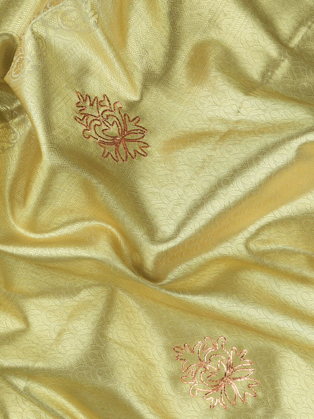 Women Light Green Semi Silk Saree SS327