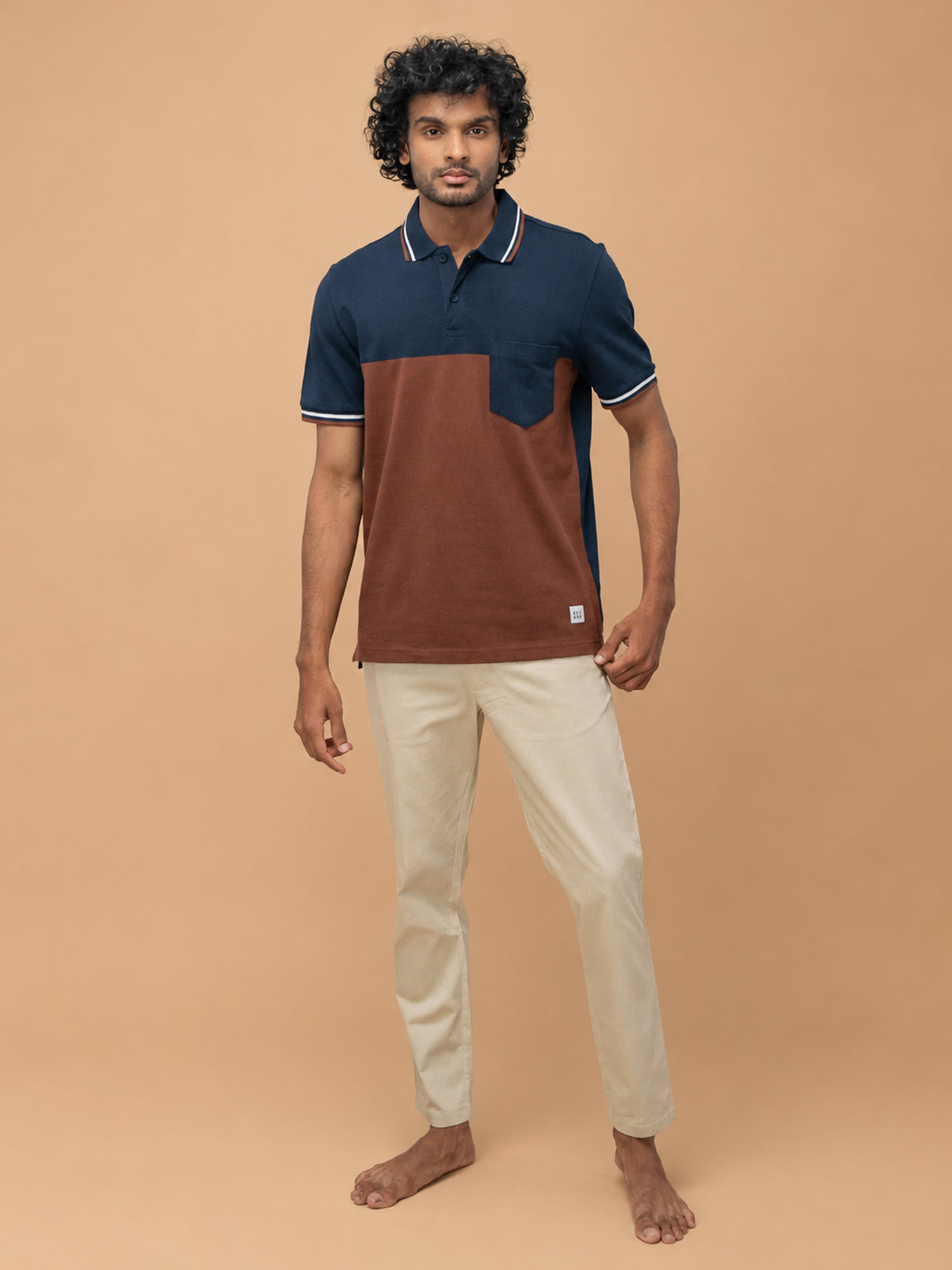 Stripper Cotton Rich Polo Brunette