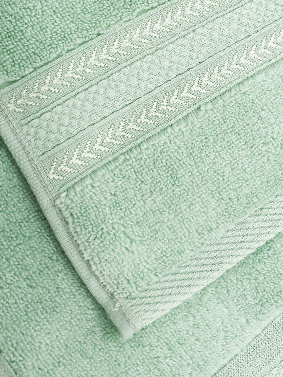 Luxury Bath Zero Twist Terry Towel Mint Green - 0.75m*1.50m