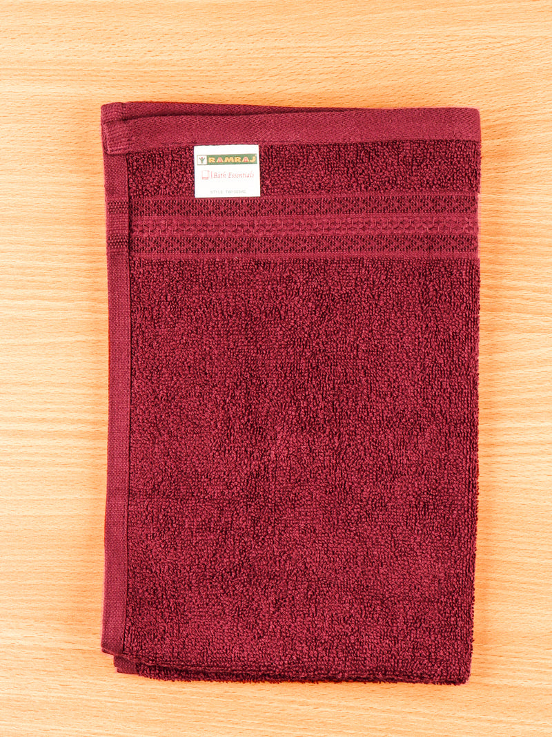 Premium Soft & Absorbent Maroon Terry Hand Towel HC2