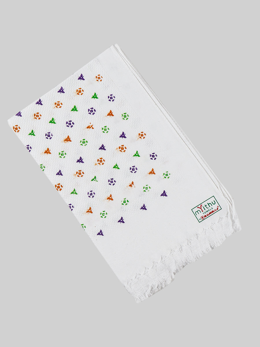 Cool Touch Napkin Print Cotton Towel (4 PCs Pack)-Design fourteen