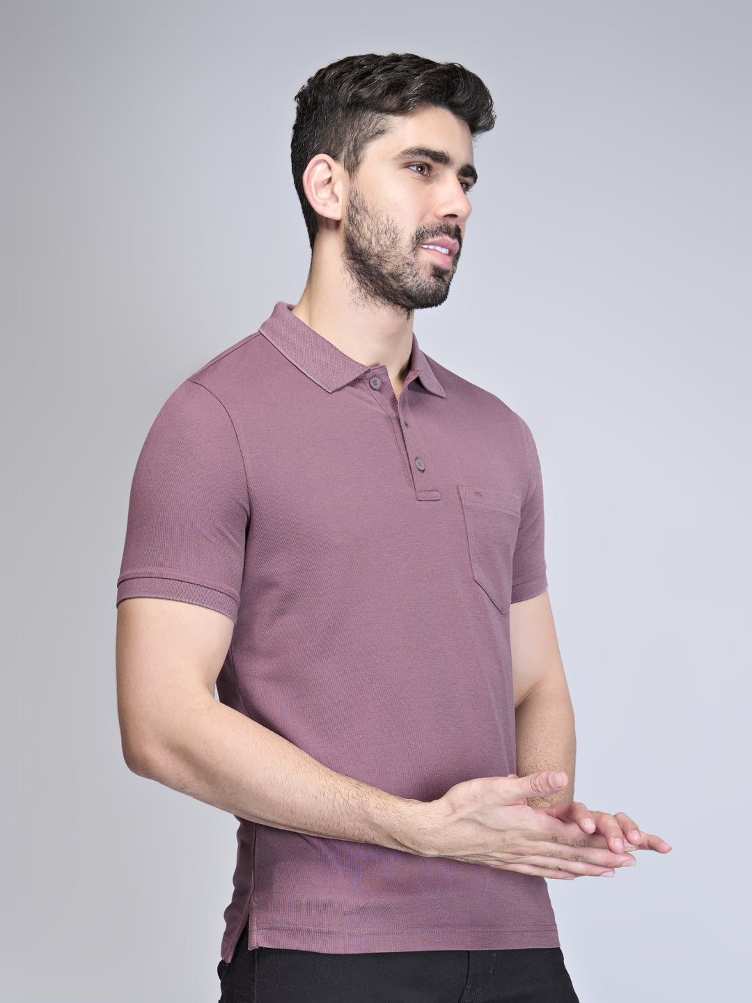 Mens Polo Tshirt Violet