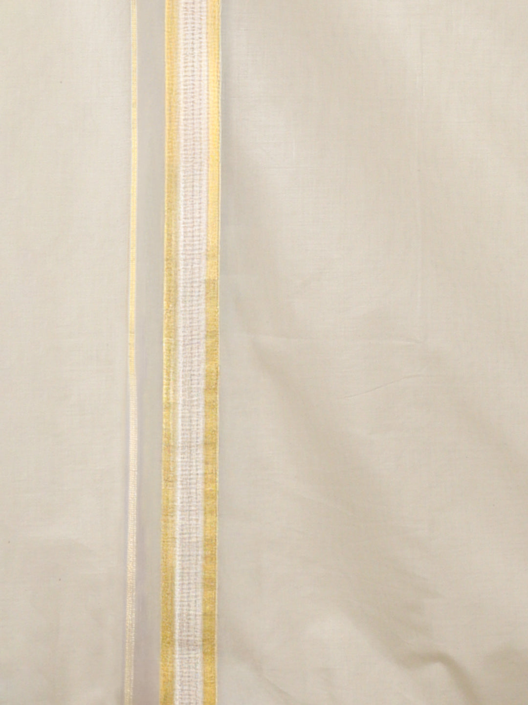 Mens Kora Double Dhoti Gold Jari Border Gold Crown 5435 GC01