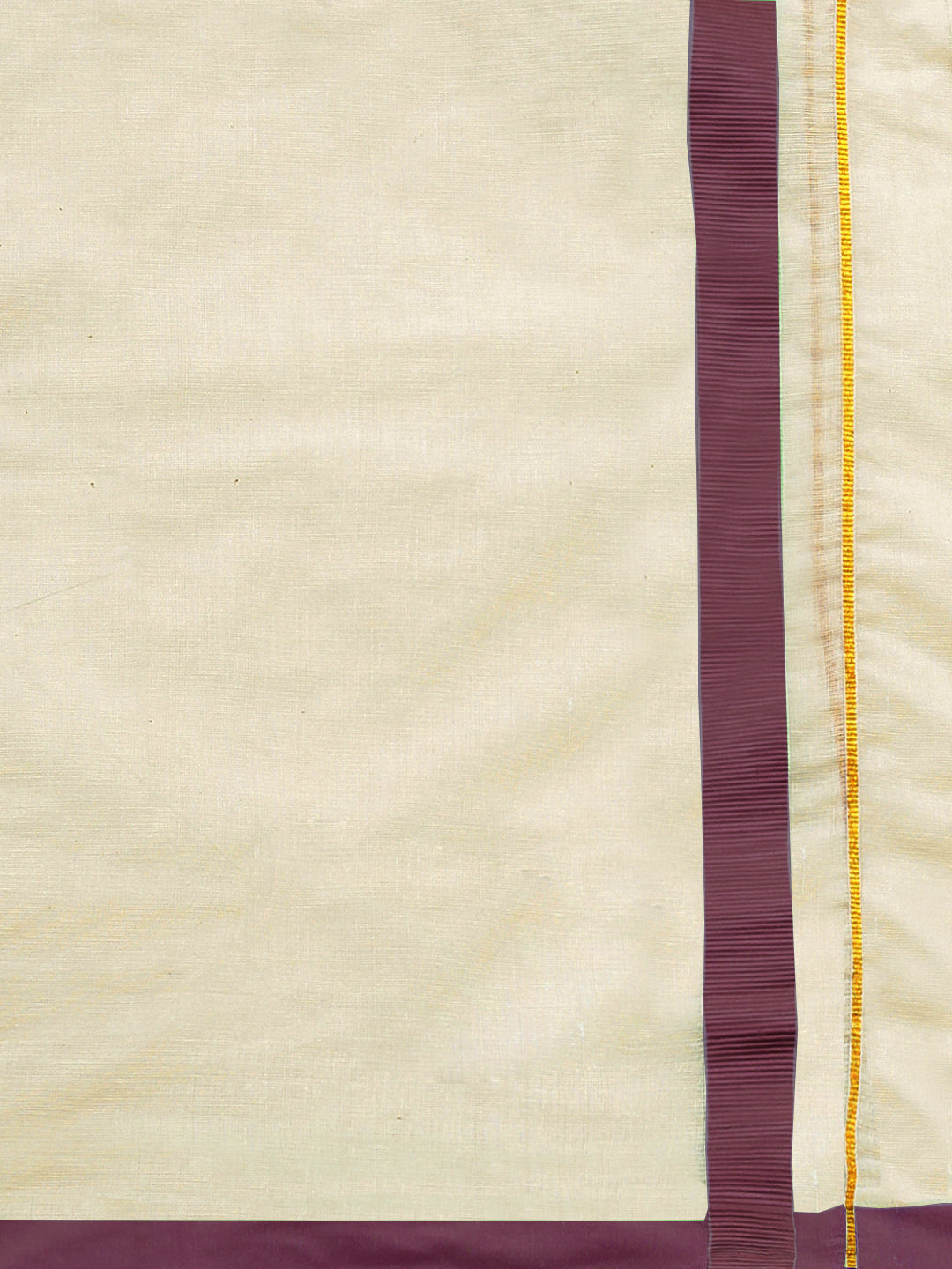 Men Maroon Fancy Jari Border Double Layer Dhoti Lark SPL LS08