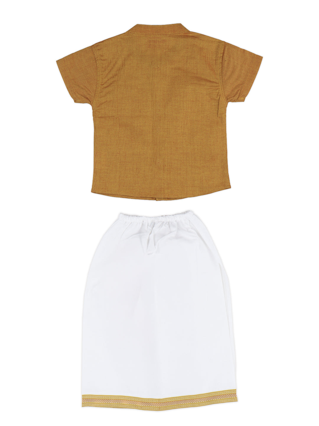 Born Baby Shirt & Dhoti Set Mustard GL7