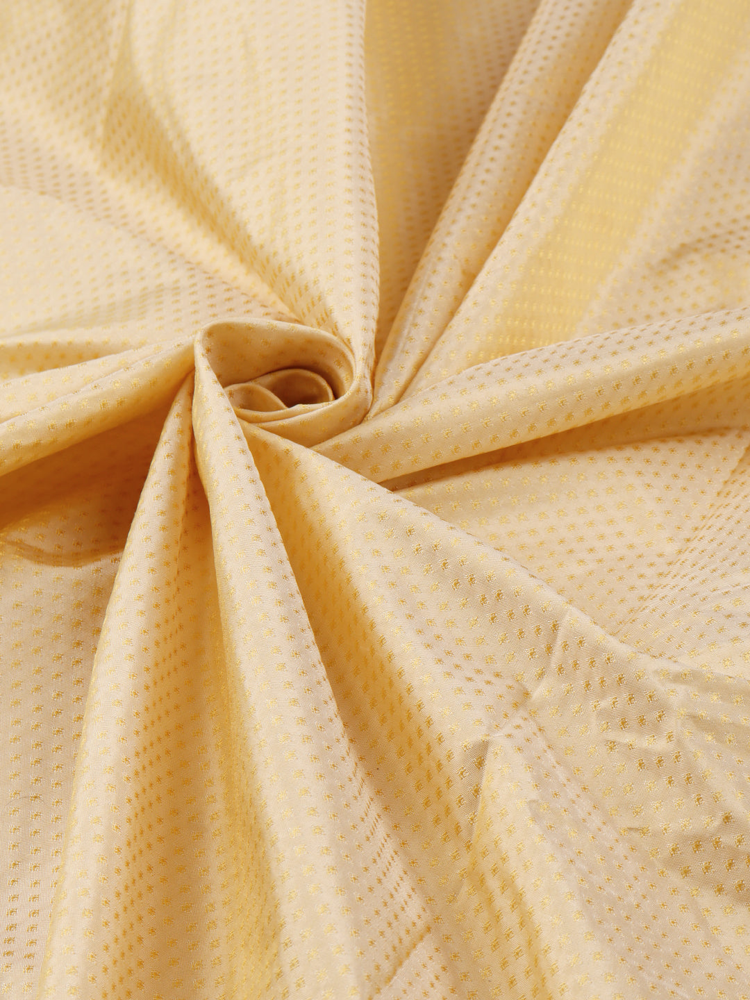 Mens Diamond Design Dark Cream Pure Silk 10 Meter Shirt Fabric-Close view
