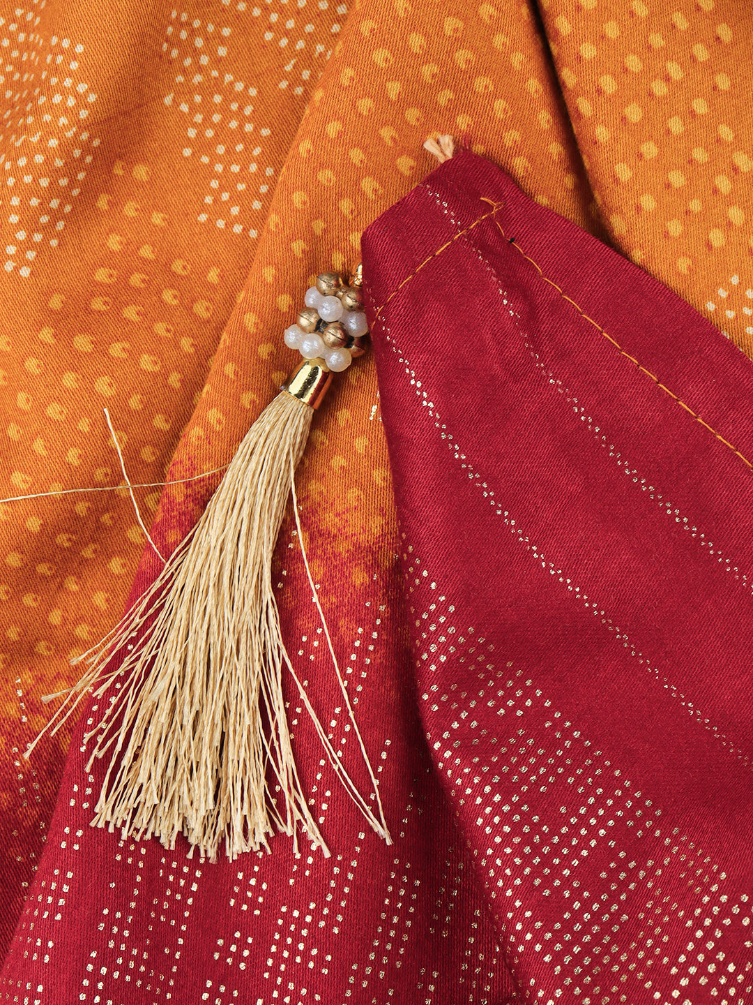 Women Silk Cotton Chudi Dress Material Red DM272