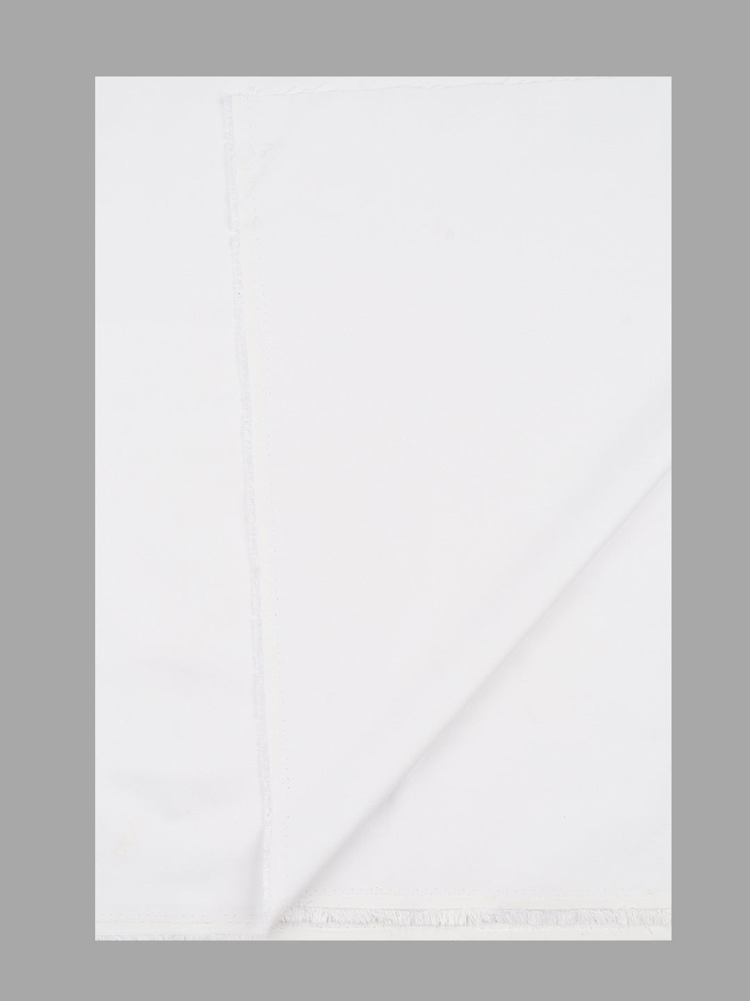 Men White Shirting with Paramas Dhoti Set