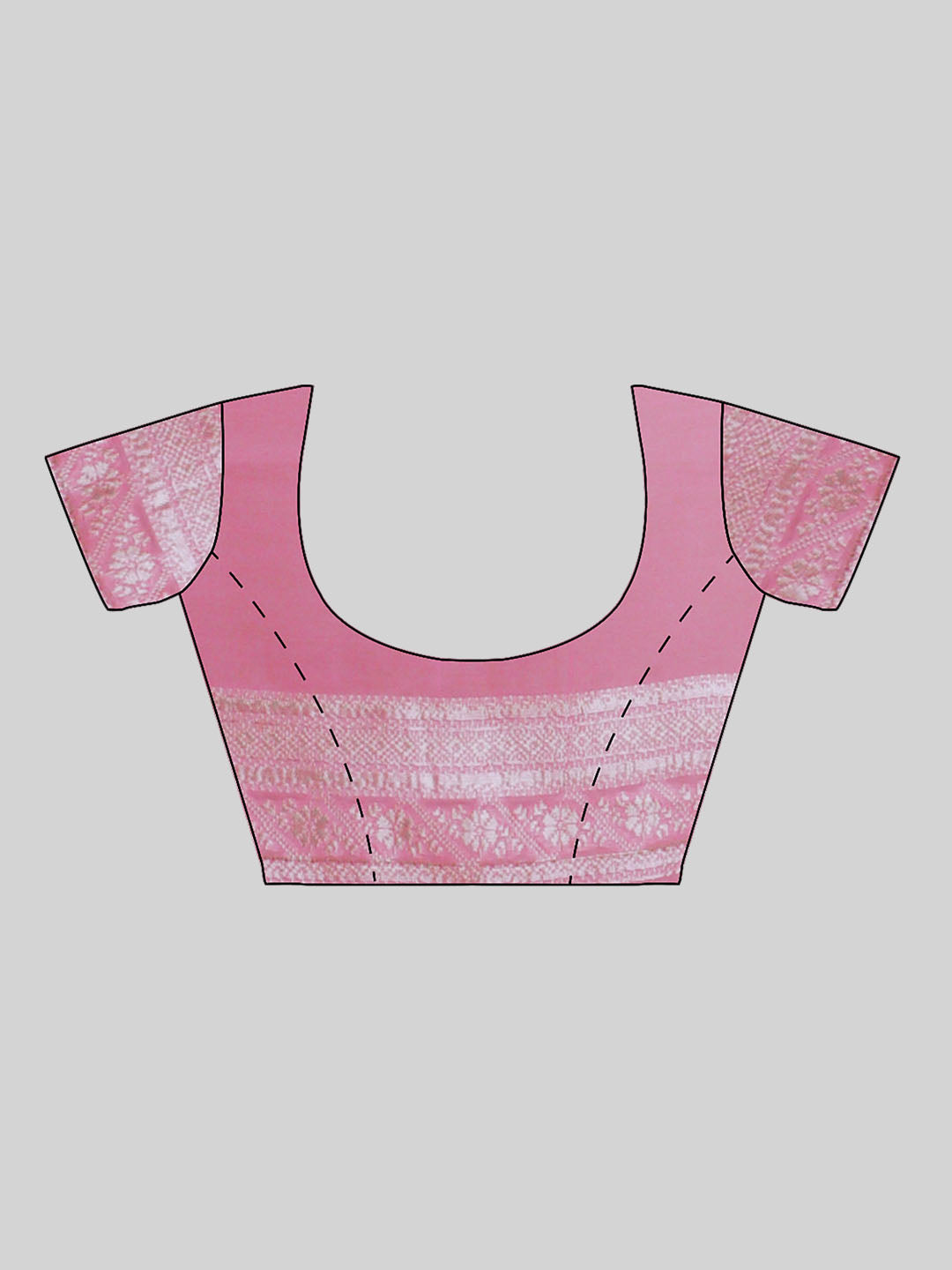 Women Pink Art Silk Printed Saree ASS79