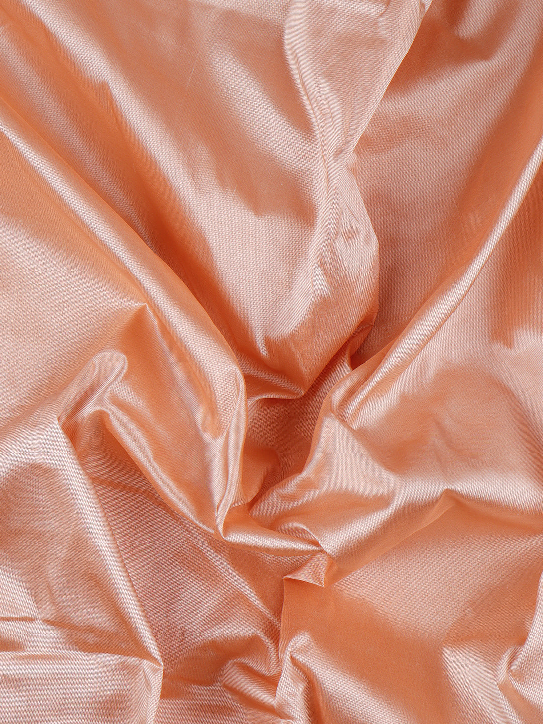 Mens Plain Peach Pure Silk 10 Meter Shirt Fabric-View two