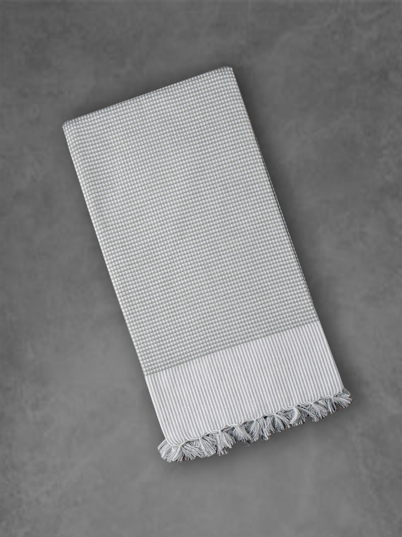 Premium Cotton Soft Feel Checked Colour Bath Towel 1054