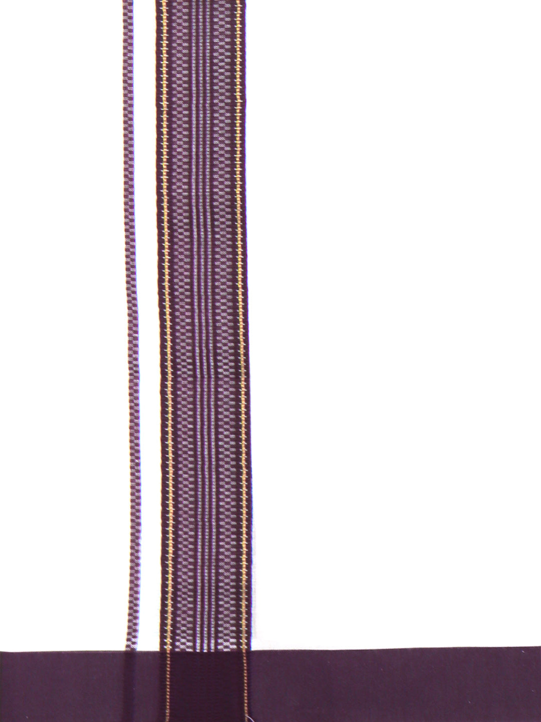 Men 100% Cotton Double Layer White Dhoti with Fancy Jari Border RGF03