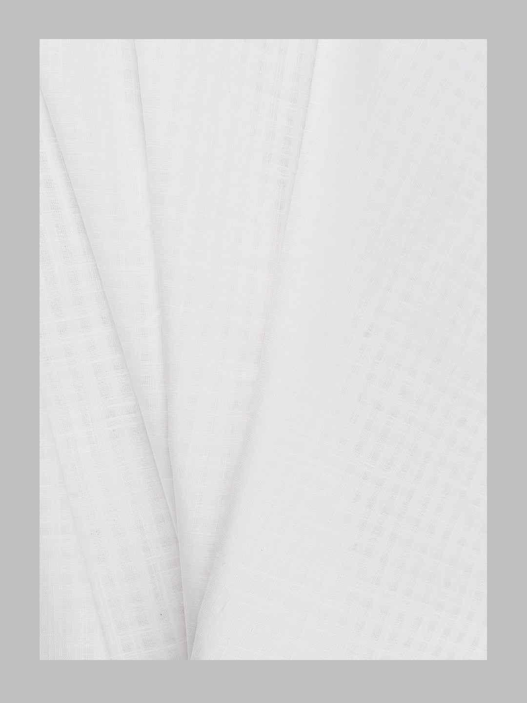 Men 100%Cotton Self Design Shirting Celebrity White C01