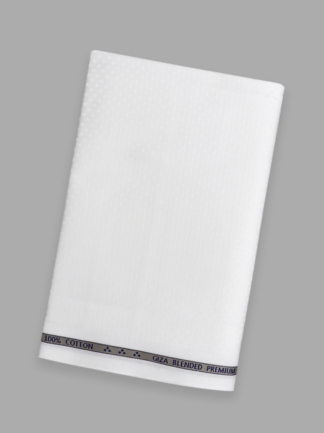 Men 100% Giza Cotton Self Design White Shirt Fabric Mosco Dobby C33
