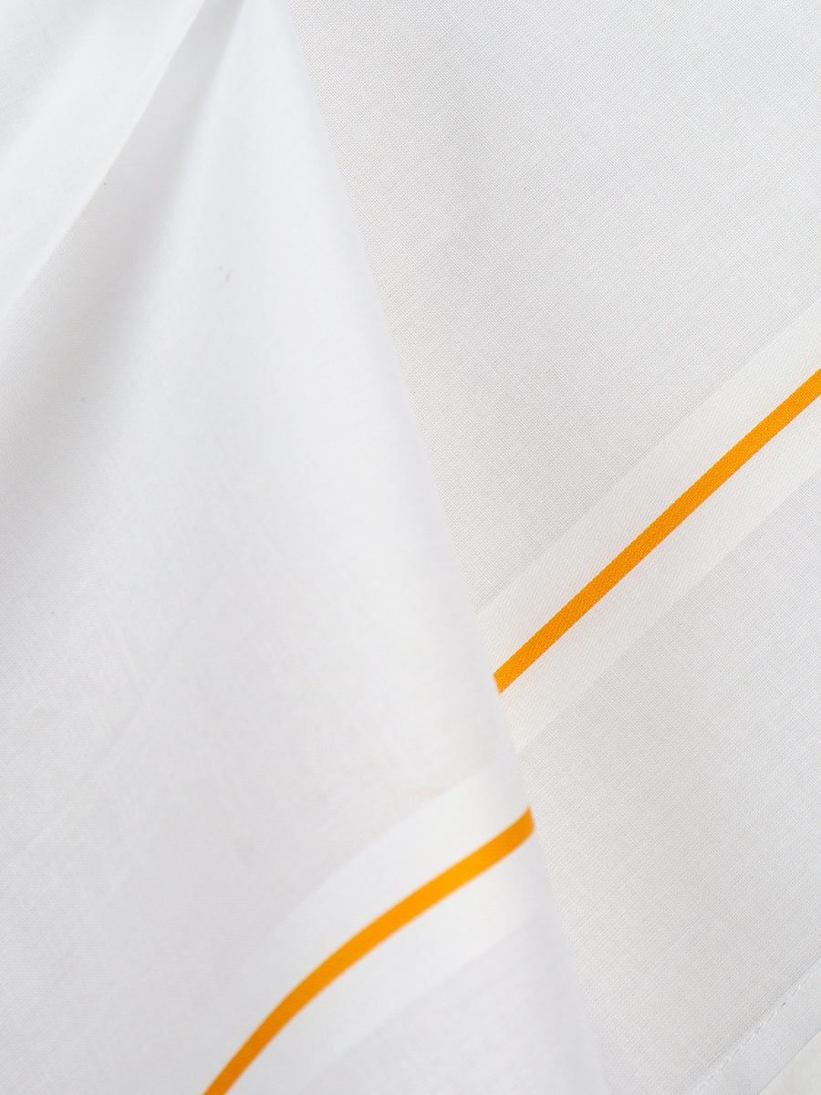 Cotton White Hand Kerchief 6698 (3 in 1)-Pattern view