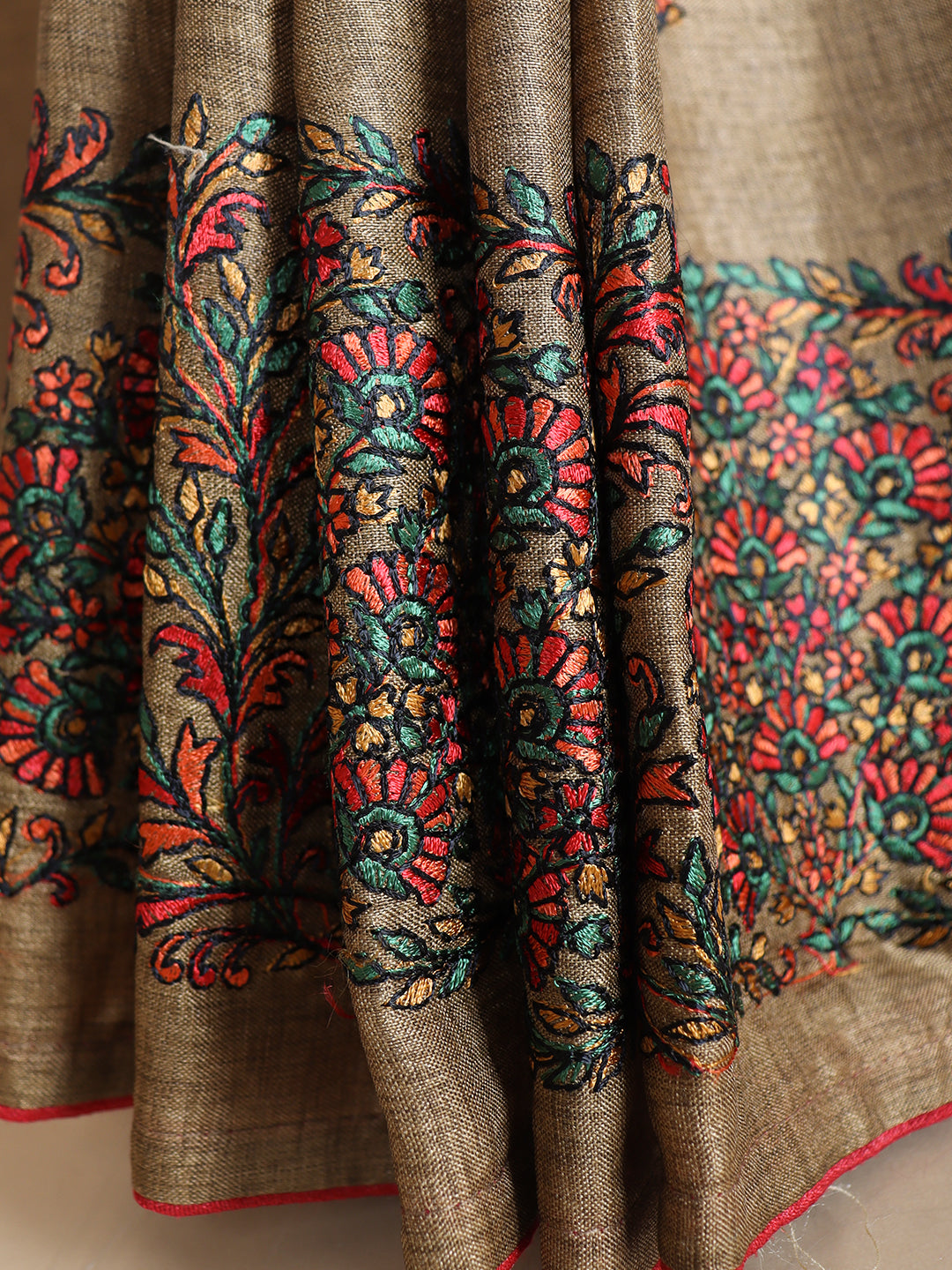 Women Bronze Brown Semi Tussar Saree ST270