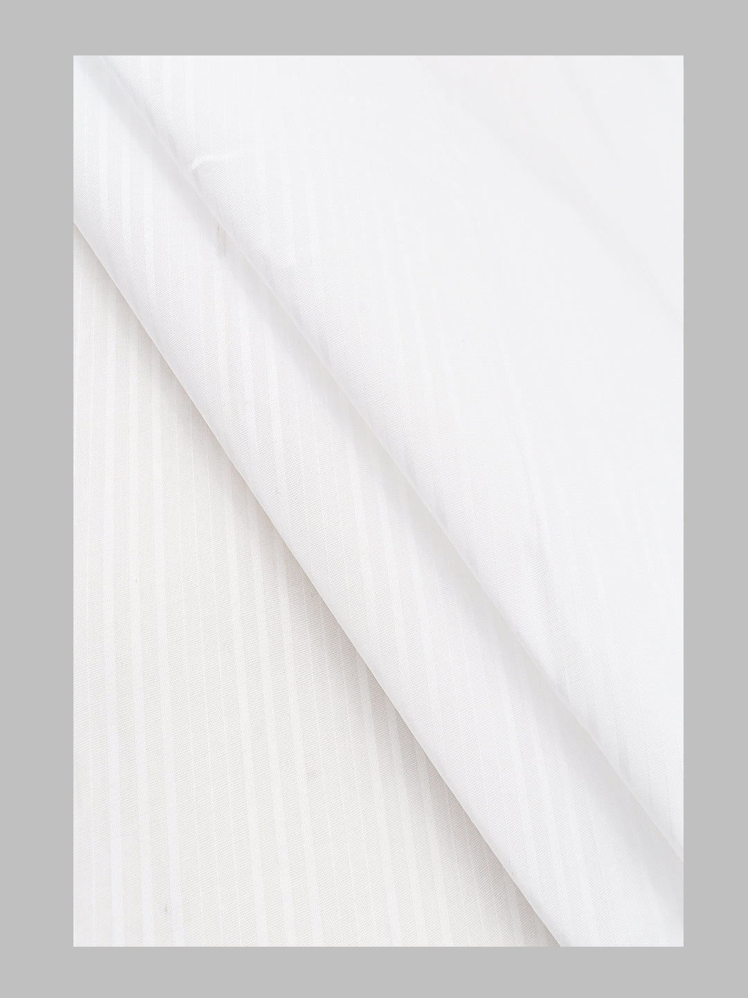 Men 100%Cotton Striped Shirting White Forest 24