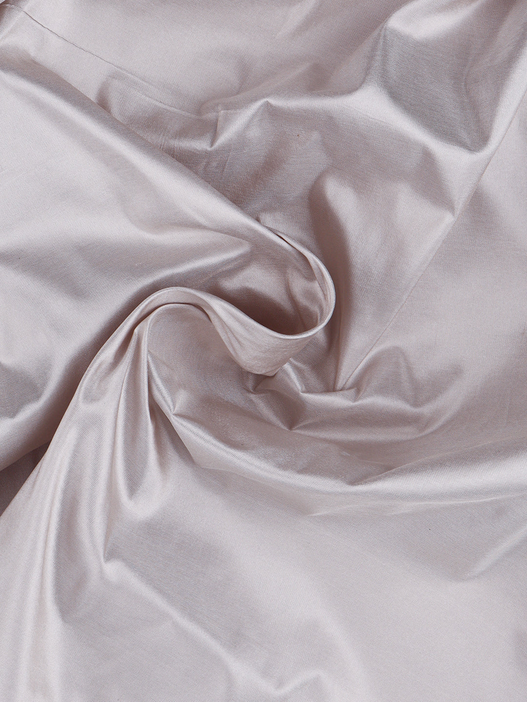 Mens Plain Grey Pure Silk 10 Meter Shirt Fabric-Close view