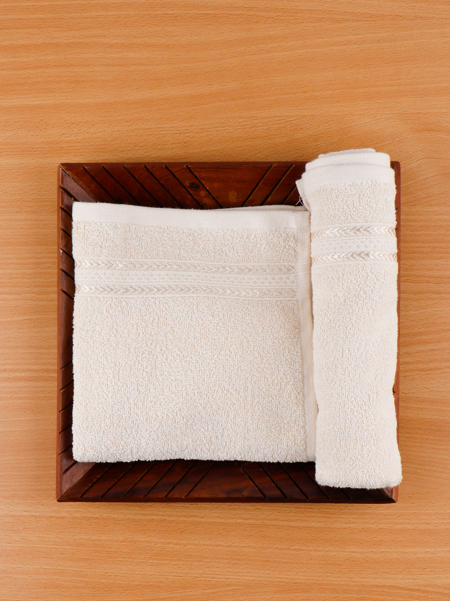 Premium Soft & Absorbent Cream Terry Hand Towel HC6
