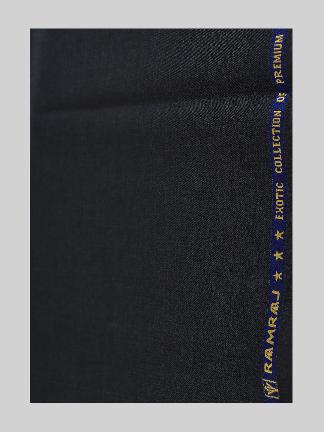 Men 100% Cotton Ash Black Suiting Fabric Mesmerize Stretch