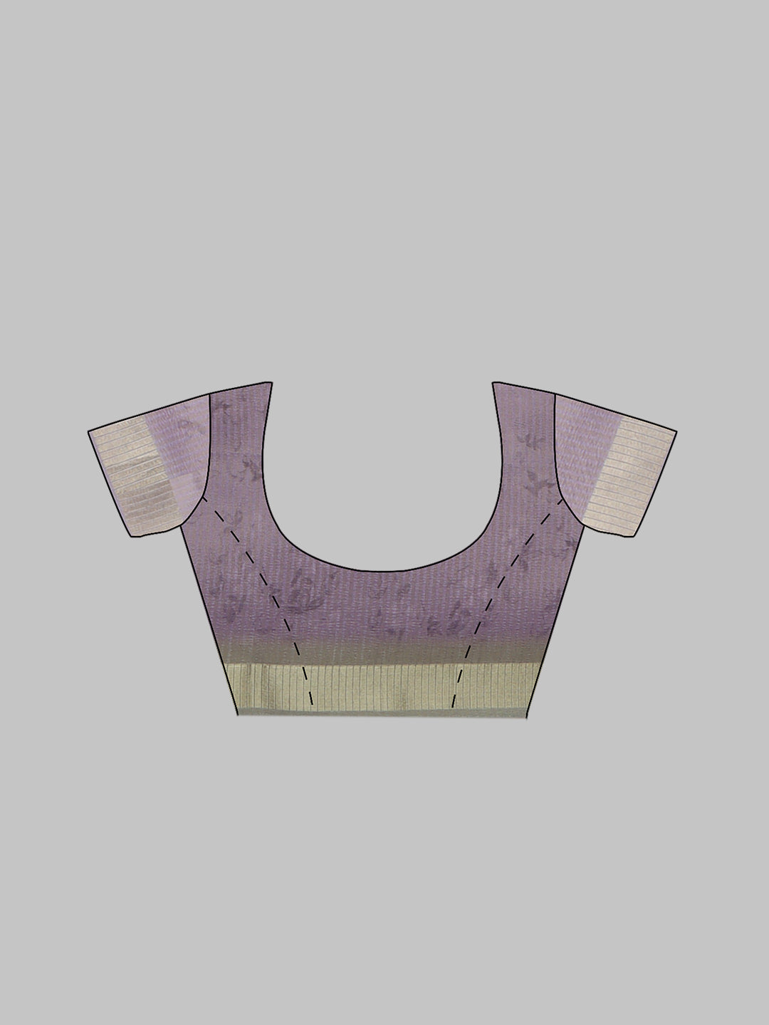 Women Violet Tissue Printed Saree TS45