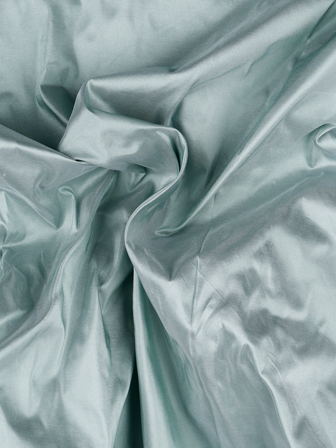 Mens Plain Blue Pure Silk 10 Meter Shirt Fabric-Zoom view