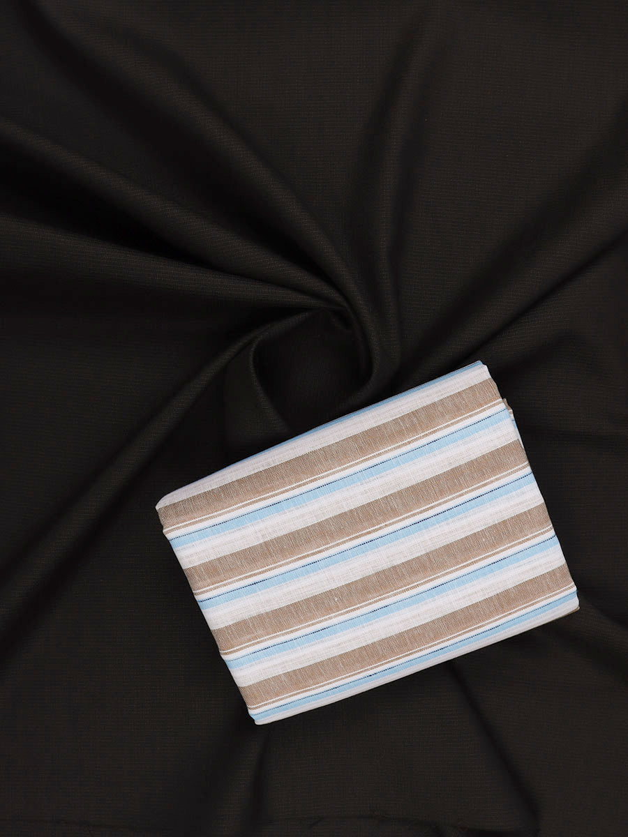 Cotton Striped Shirting & Suiting Gift Box Combo RY35-Close view