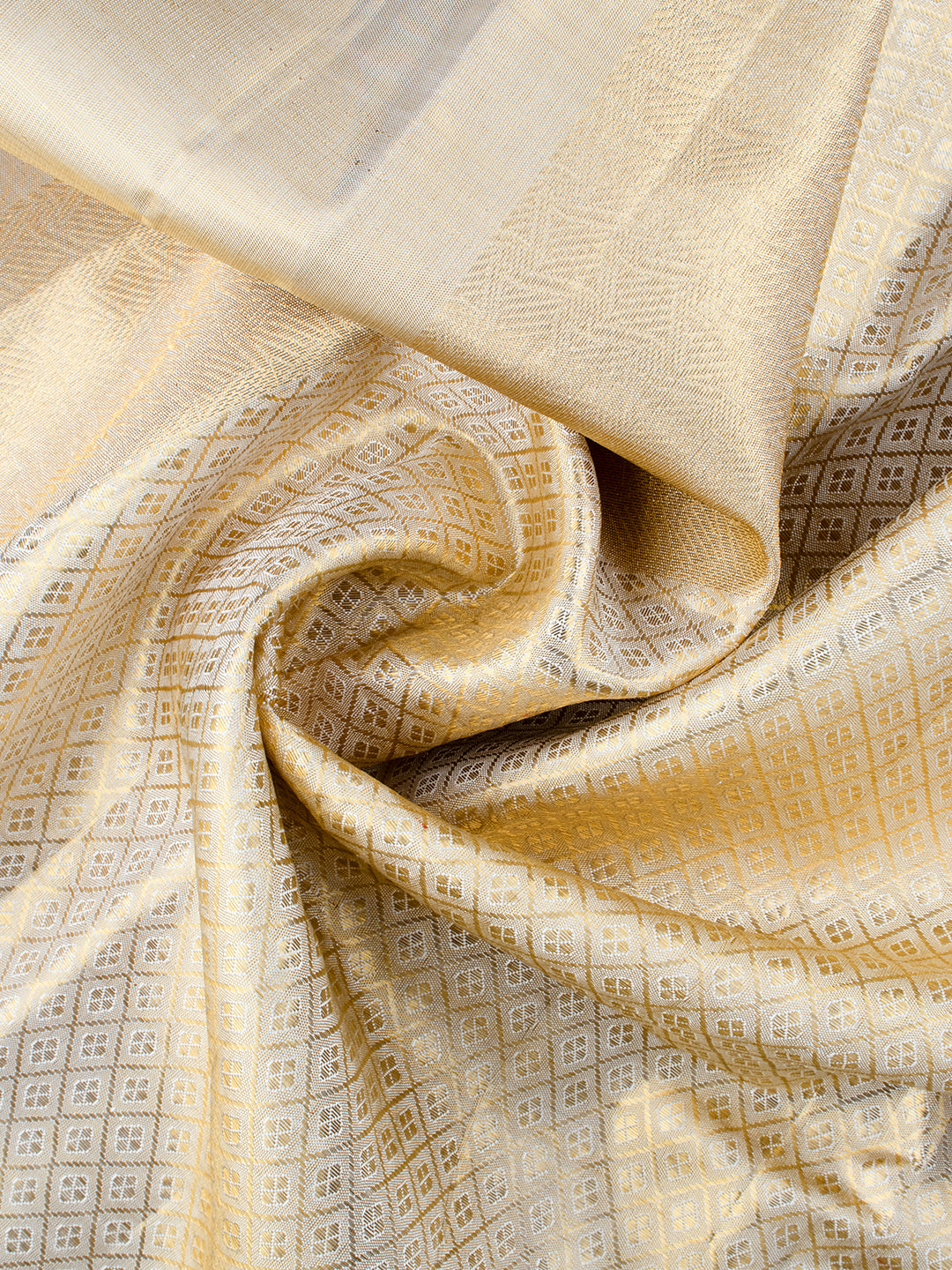 Men 100% Pure Silk Gold Rajdharbar