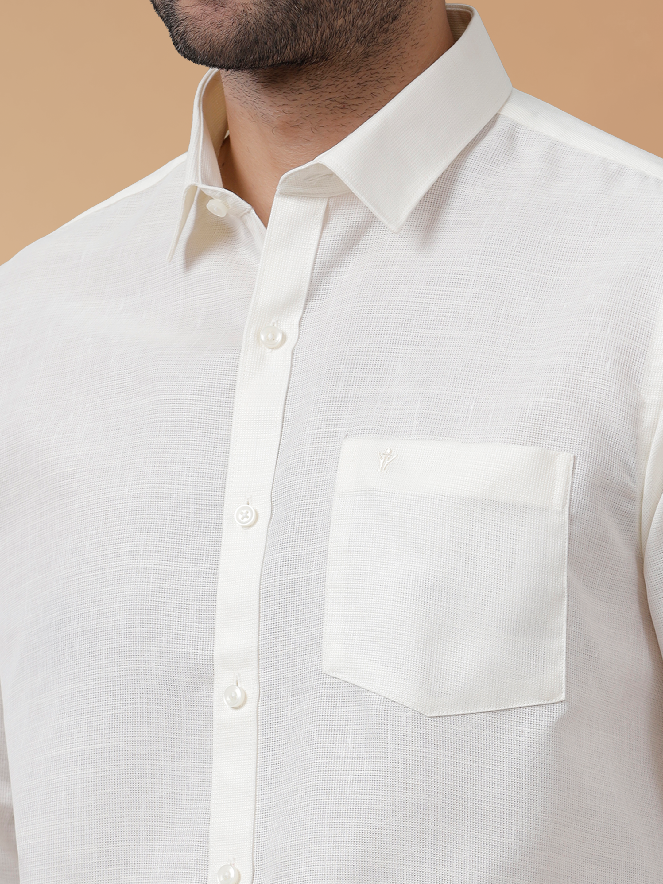 Cotton Rich Off White Regular Fit Shirt T3 CV6