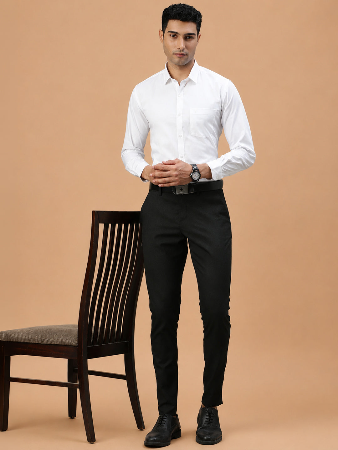 100% Cotton White Shirt - Victory | Prestigious Fit