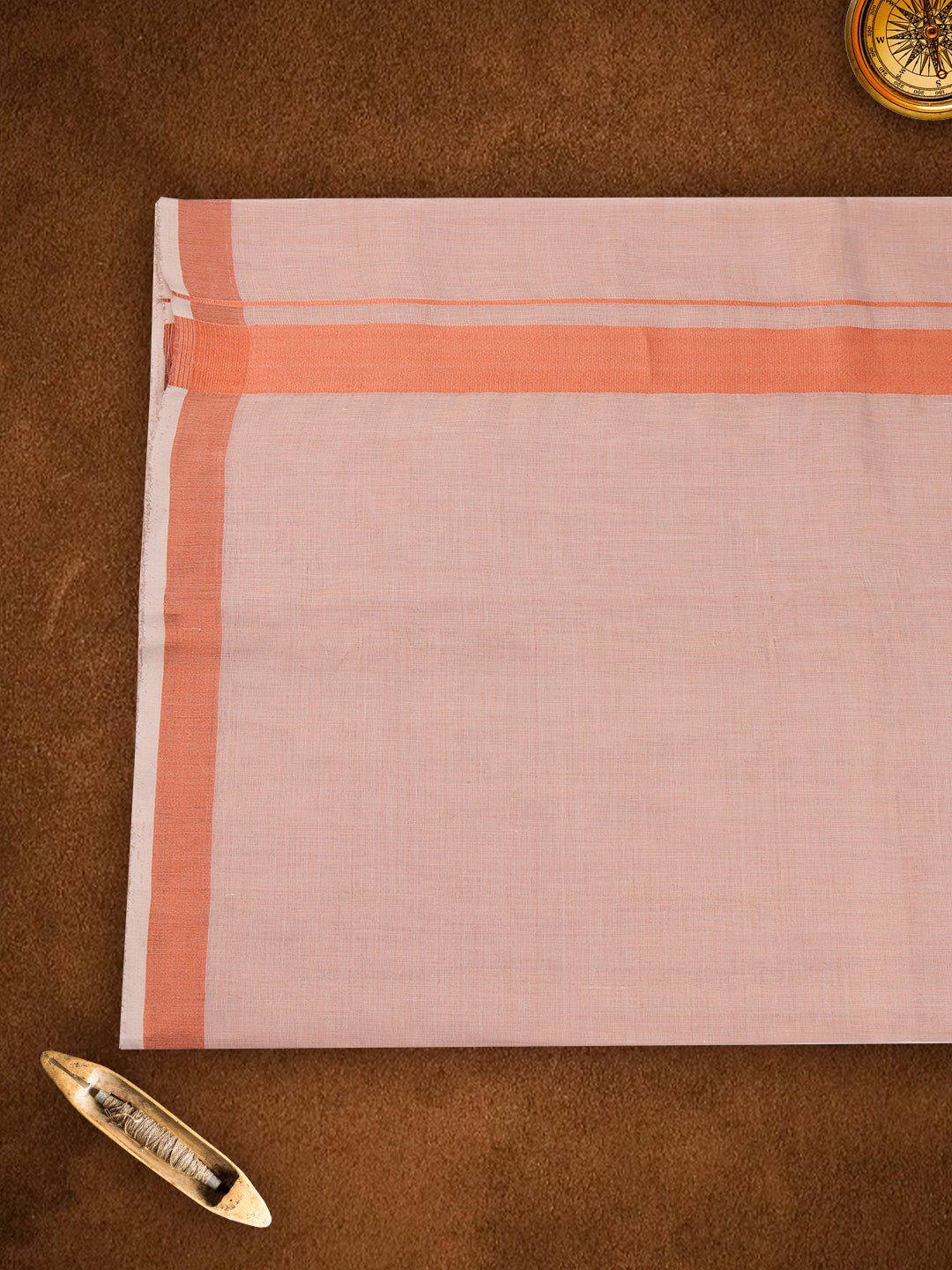 Mens Premium Handloom Dhoti Copper