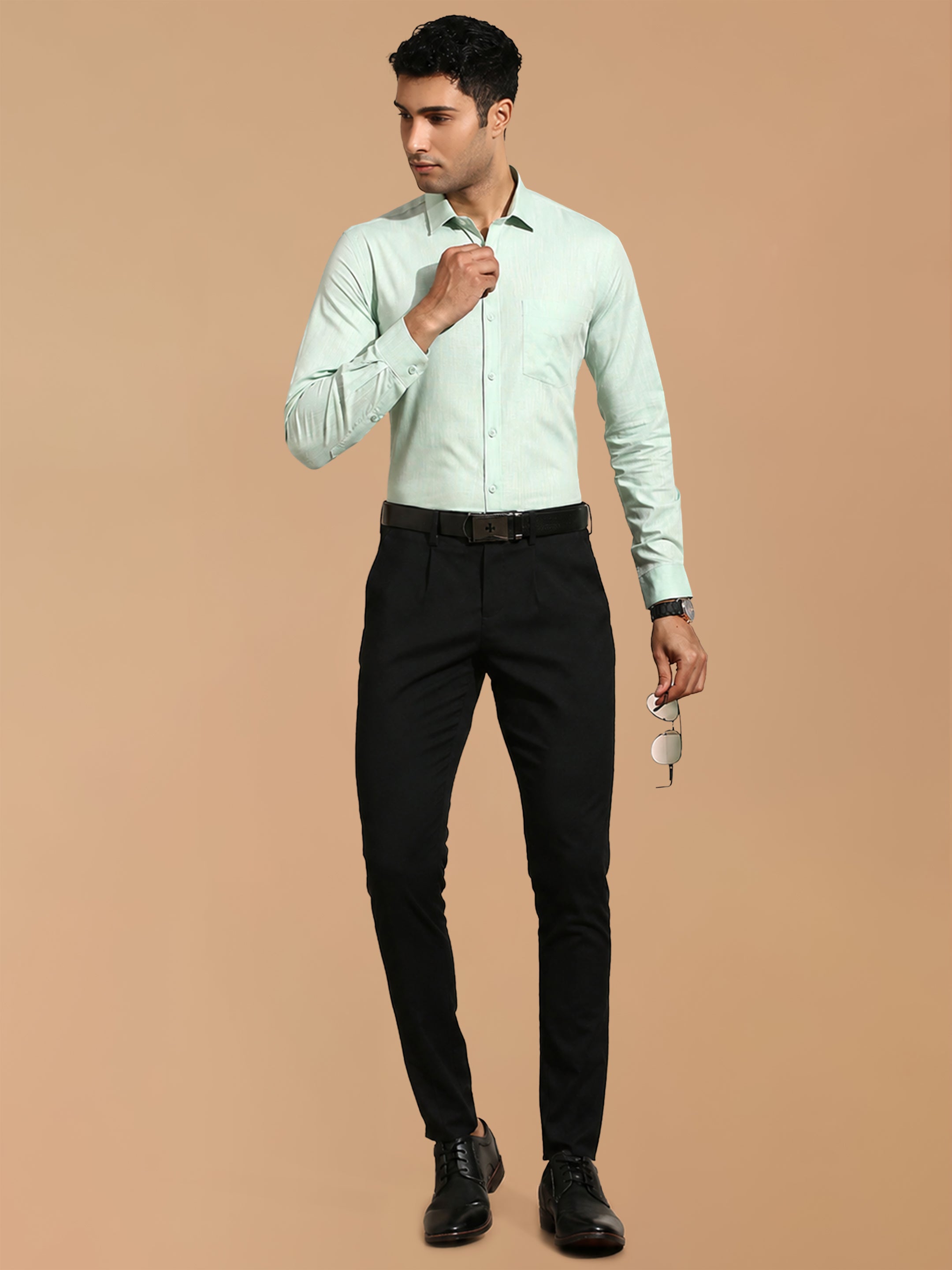 100% Cotton Green Smart Fit Shirt CL2 GT37
