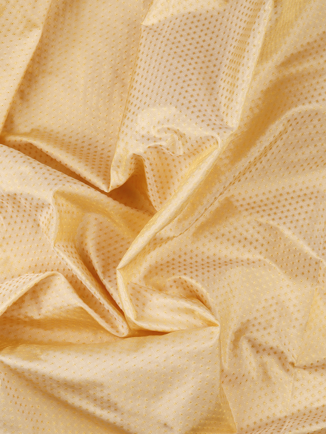 Mens Diamond Design Dark Cream Pure Silk 10 Meter Shirt Fabric-Zoom view