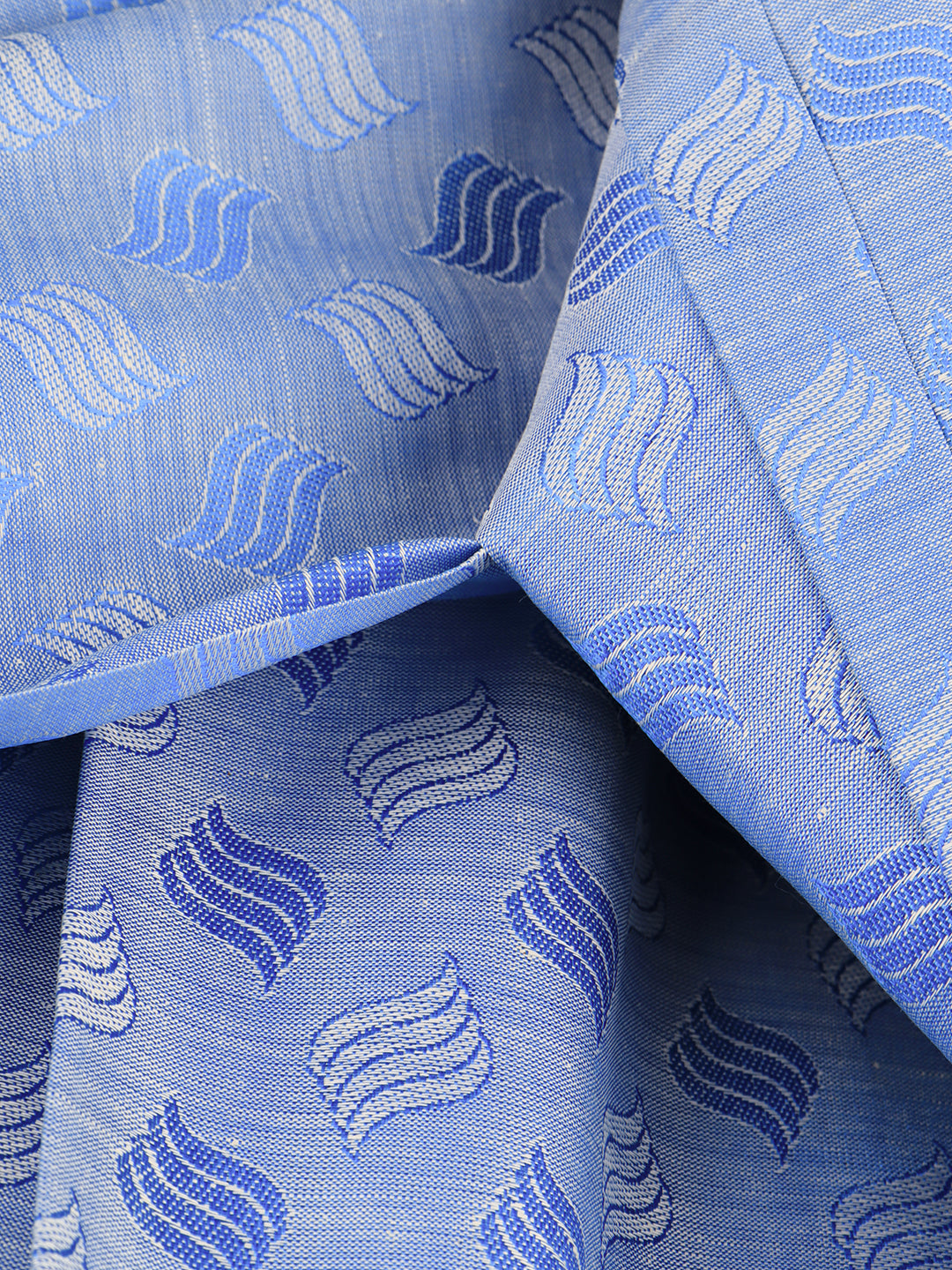 Men Art Silk Panchakacham Blue Bheeshmar(9+5) BM02