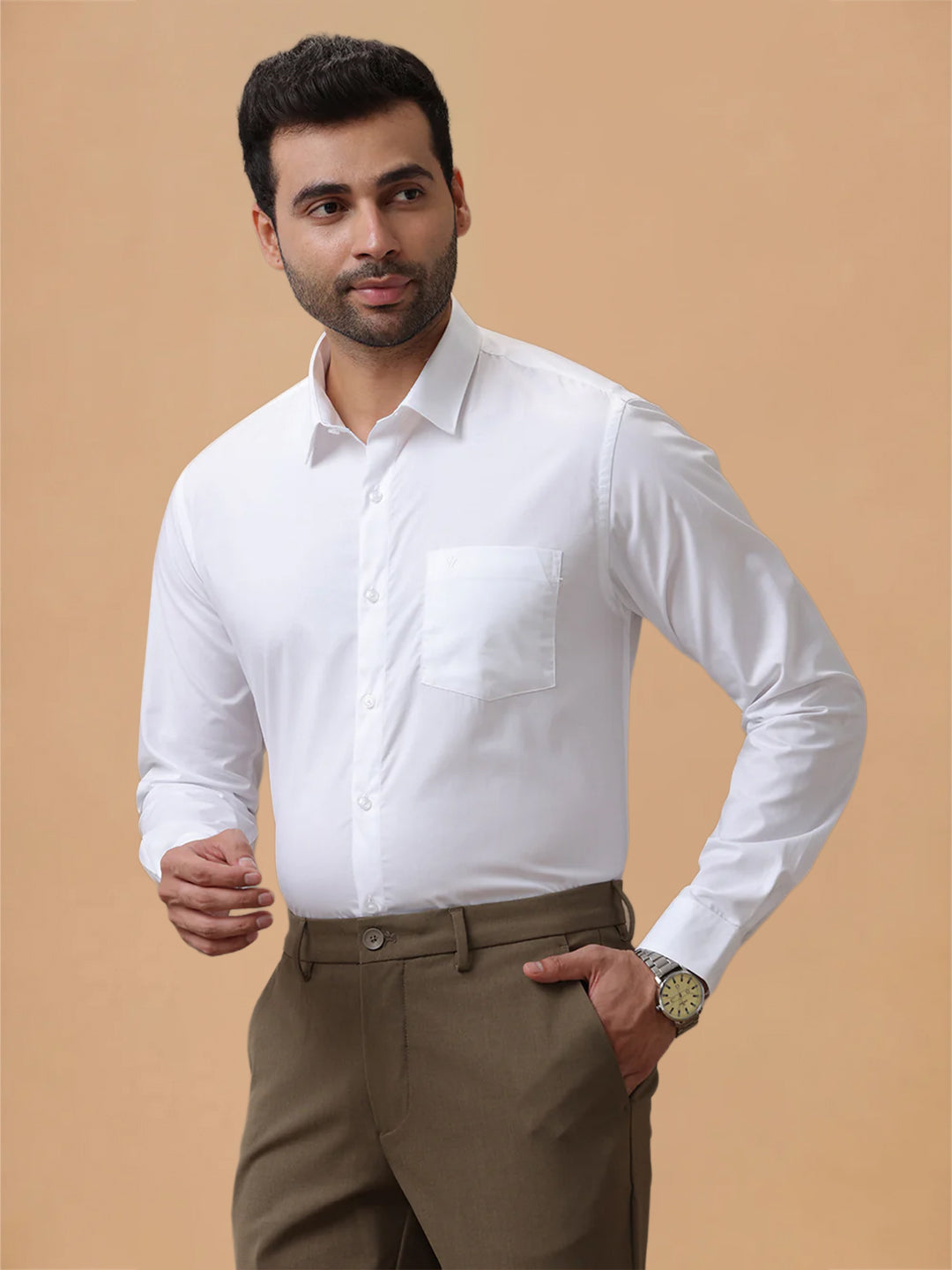 Premium Giza Blend White Shirt – Luxor