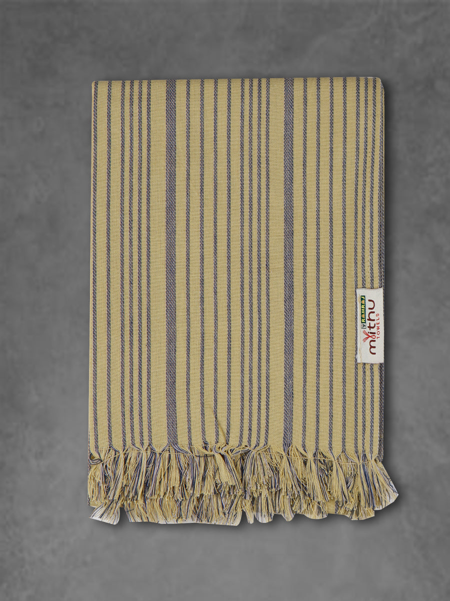 100% Comfort Cotton Stripe Bath Towel - Yello