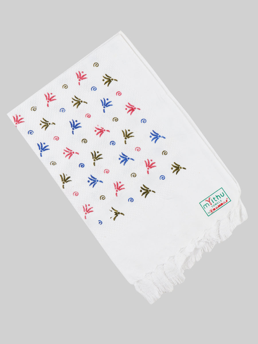 Cool Touch Napkin Print Cotton Towel (4 PCs Pack)-Design three